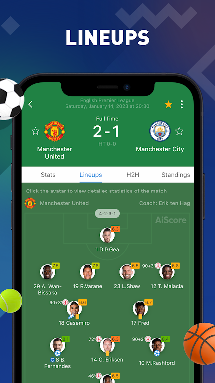 Aiscore – Live Footaball & Basketball 3.5.1 APK for Android Screenshot 3