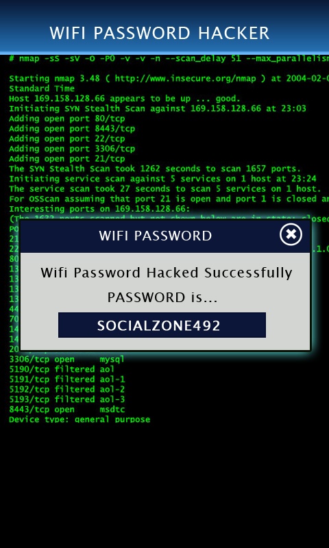 Wifi Password Hacker 1.10 APK feature