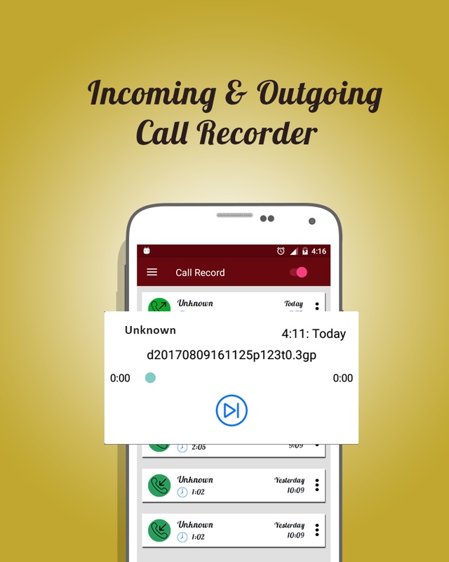 Auto Call Recorder 1.1 APK for Android Screenshot 2