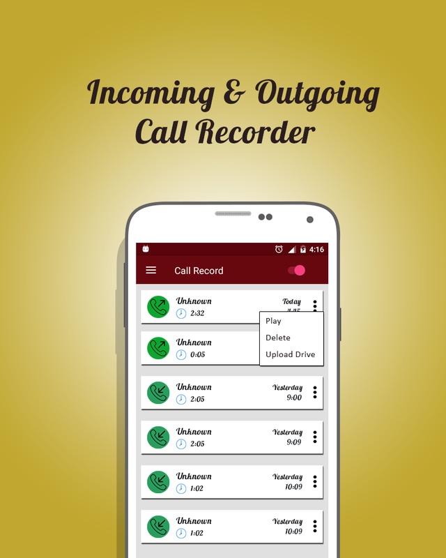 Auto Call Recorder 1.1 APK for Android Screenshot 3