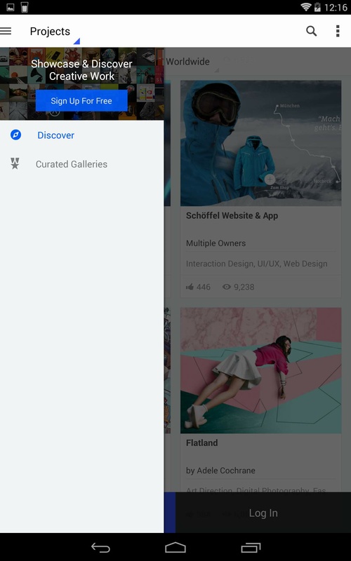 Behance 7.1.2 APK for Android Screenshot 2