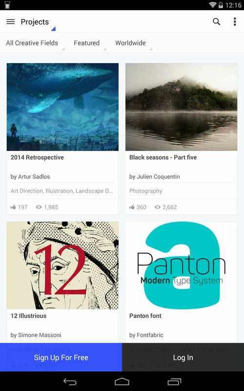 Behance 7.1.2 APK for Android Screenshot 4