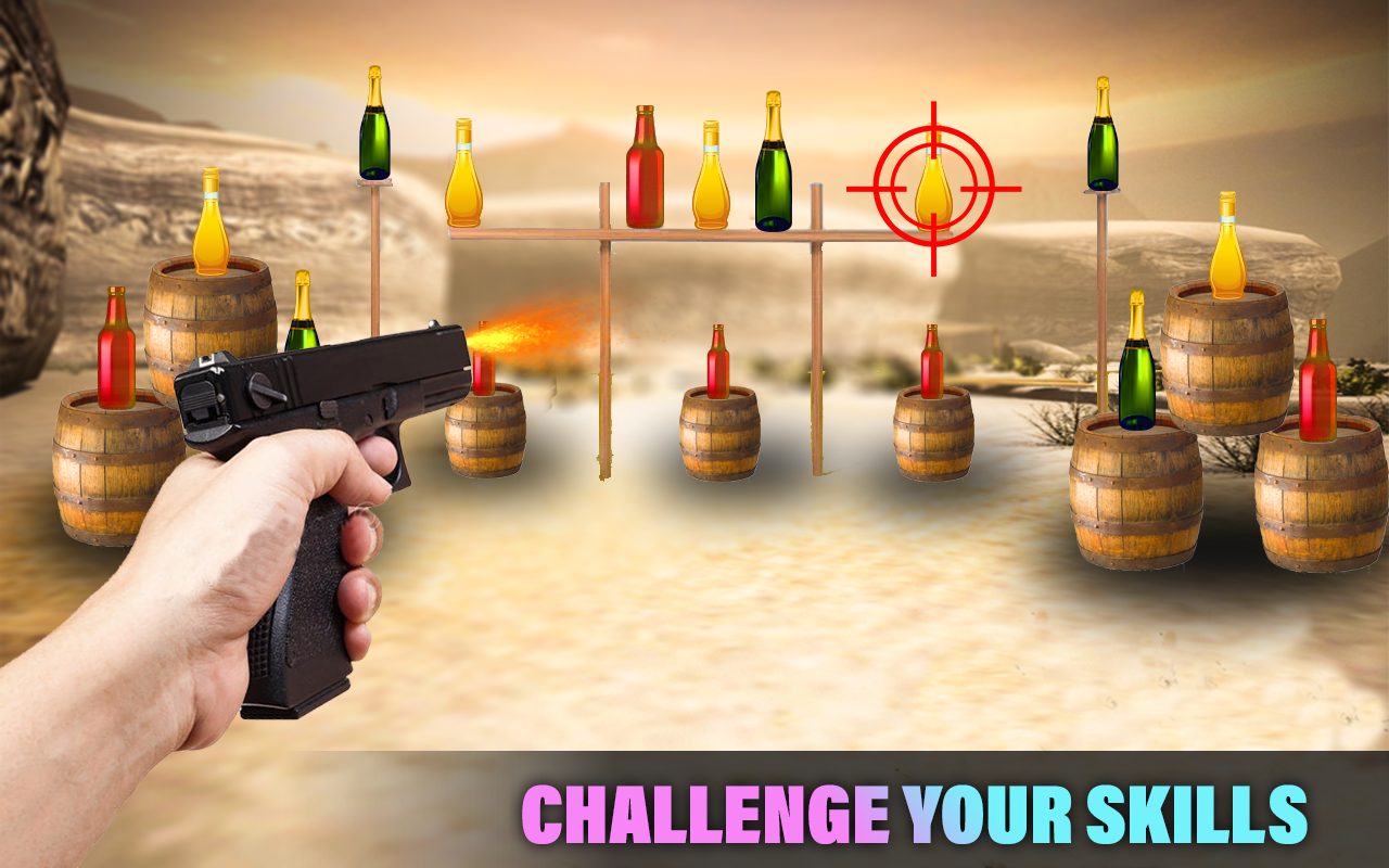 Bottle Target Shooting Game 1 APK for Android Screenshot 3