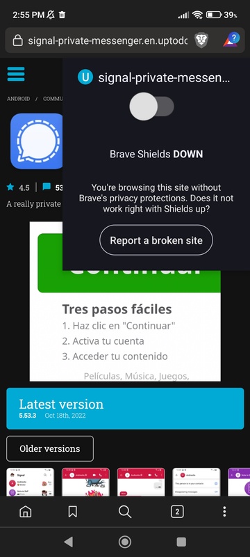 Brave Browser 1.50.113 APK for Android Screenshot 7
