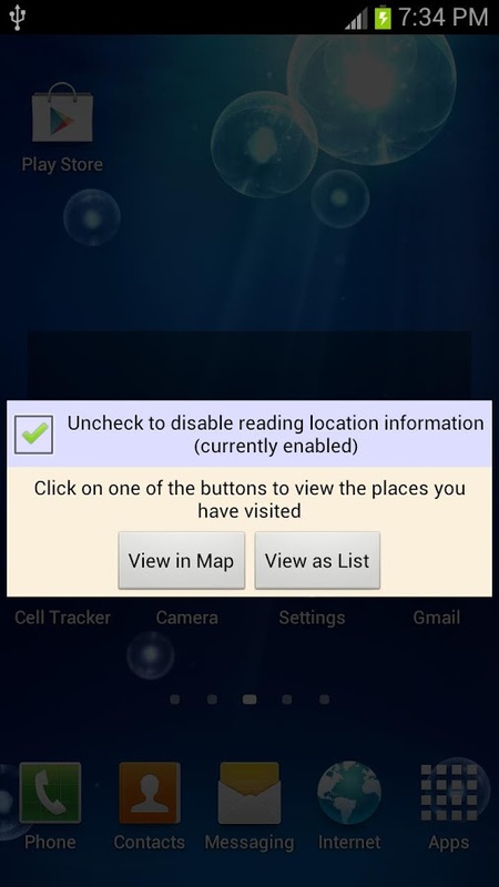 Cell Tracker 3.7 APK feature