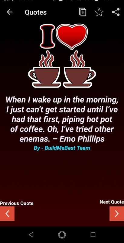 Coffee Quotes – Coffee Status, Thoughts & Captions 1.2 APK feature