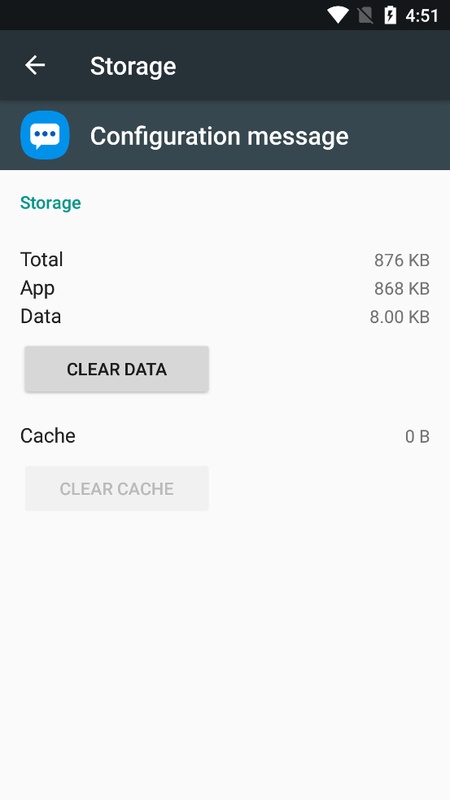 Configuration message 7.8.04 APK for Android Screenshot 1