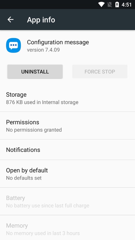 Configuration message 7.8.04 APK for Android Screenshot 2