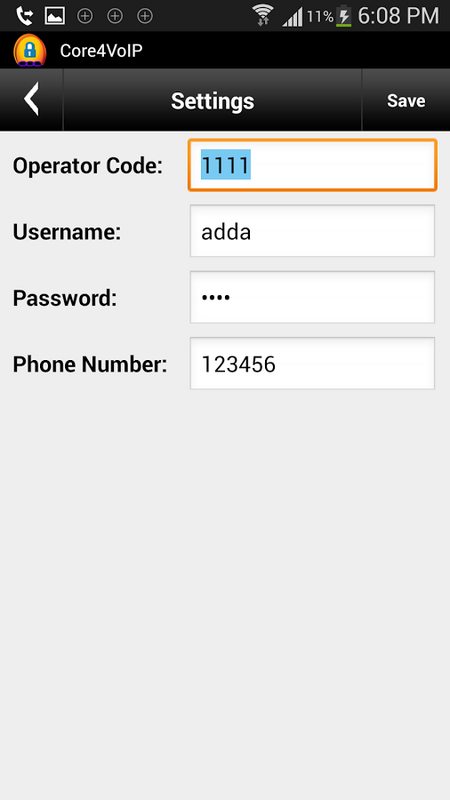 Core4VoIP 6.29 APK for Android Screenshot 4