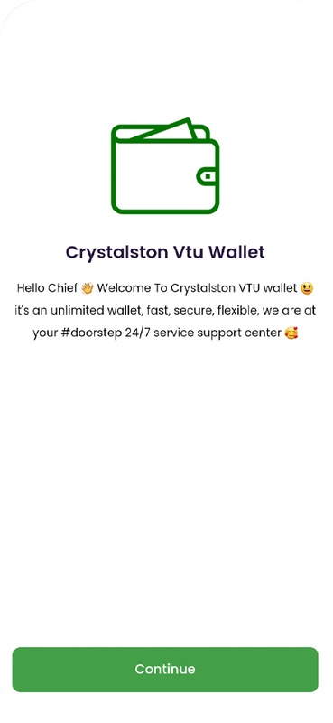Crystalston Vtu Wallet 1.0 APK feature