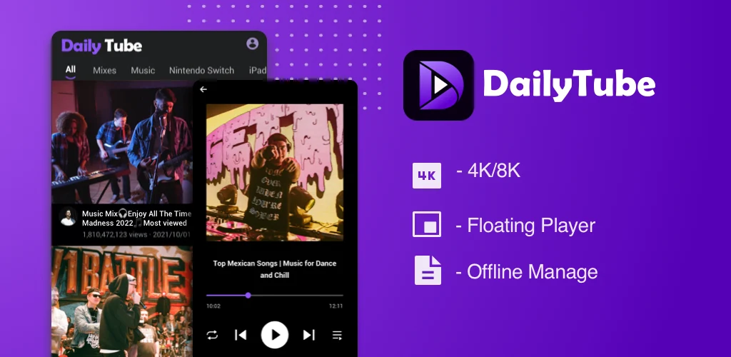 DailyTube 4.7.50.103 APK for Android Screenshot 1