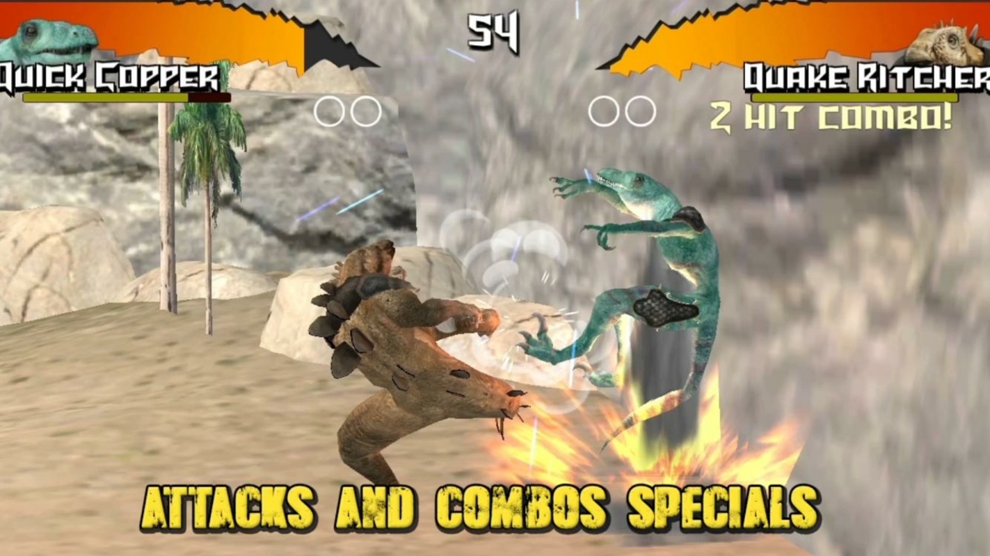 Dinosaurs Free Fighting Game 1.7 APK for Android Screenshot 2