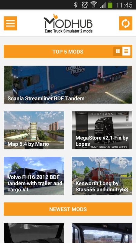 Euro truck simulator 2 mods 1.5.1 APK for Android Screenshot 9