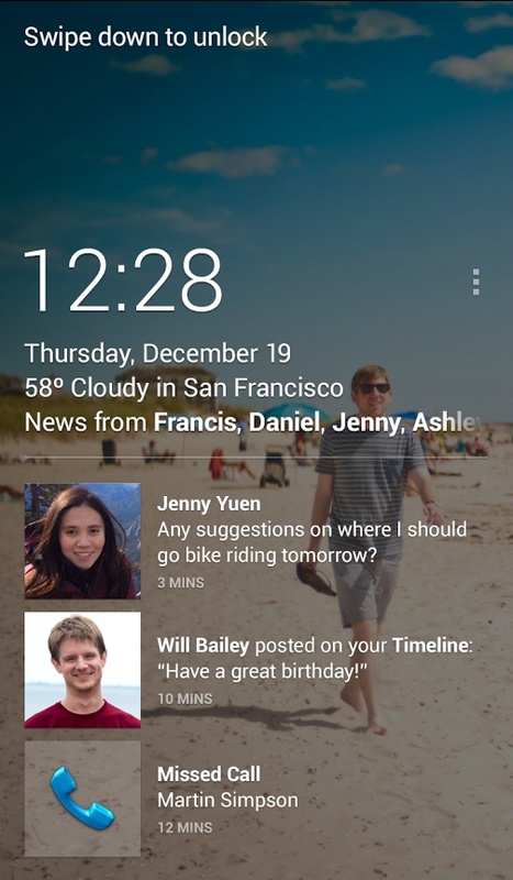 Facebook Home 1.2 APK for Android Screenshot 1