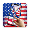 USA Flag Zipper Lock 1.0 APK for Android Icon