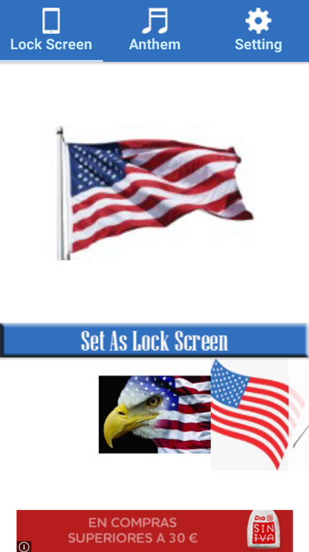 USA Flag Zipper Lock 1.0 APK feature