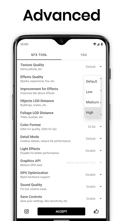 GFX Tool 10.3.0 APK for Android Screenshot 3