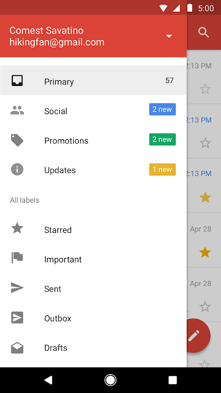 Gmail GO 2022.10.10.480125827.Release APK for Android Screenshot 2