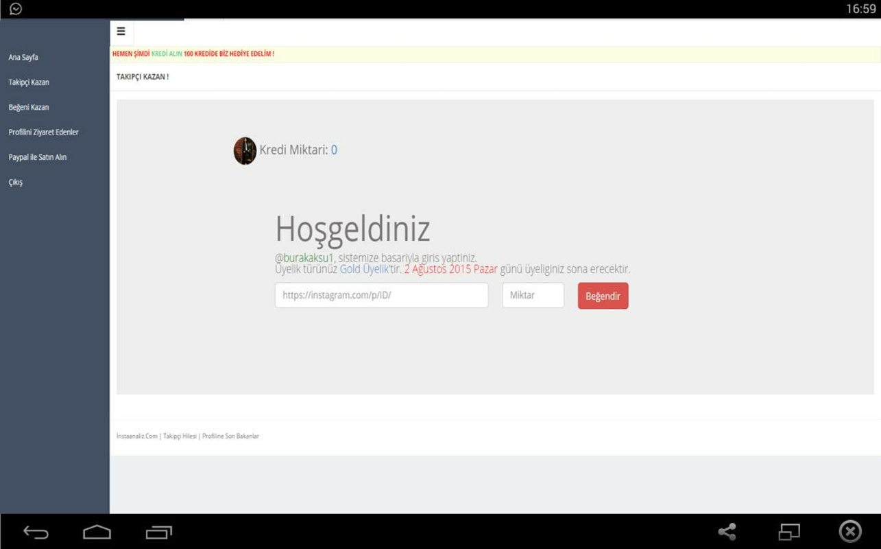 İnstaanaliz Takipçi Ve Beğeni 1.9.7 APK for Android Screenshot 2
