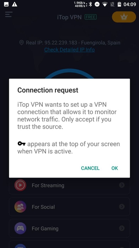 iTop VPN 3.0.0 APK for Android Screenshot 5