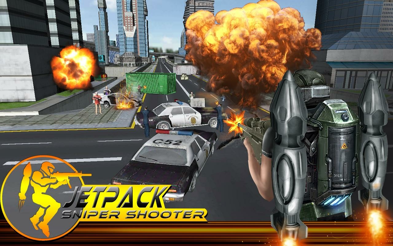 Jetpack Sniper Shooter 1.0 APK for Android Screenshot 4
