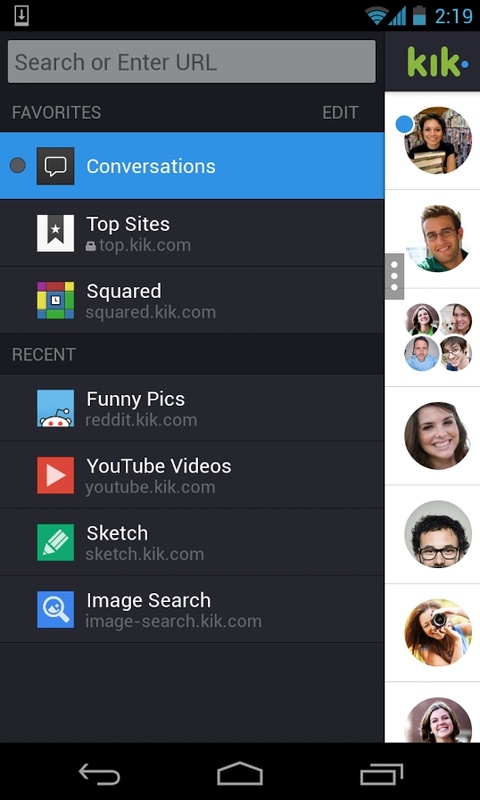Kik Messenger 15.50.1.27996 APK feature