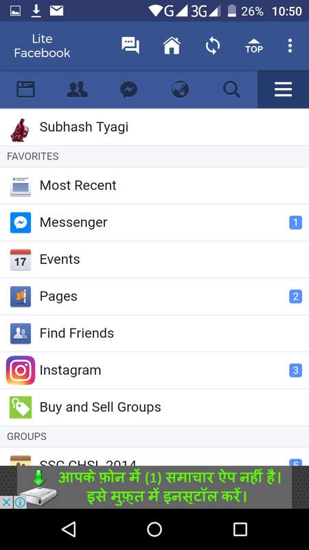 Lite For Facebook 52.1 APK for Android Screenshot 1