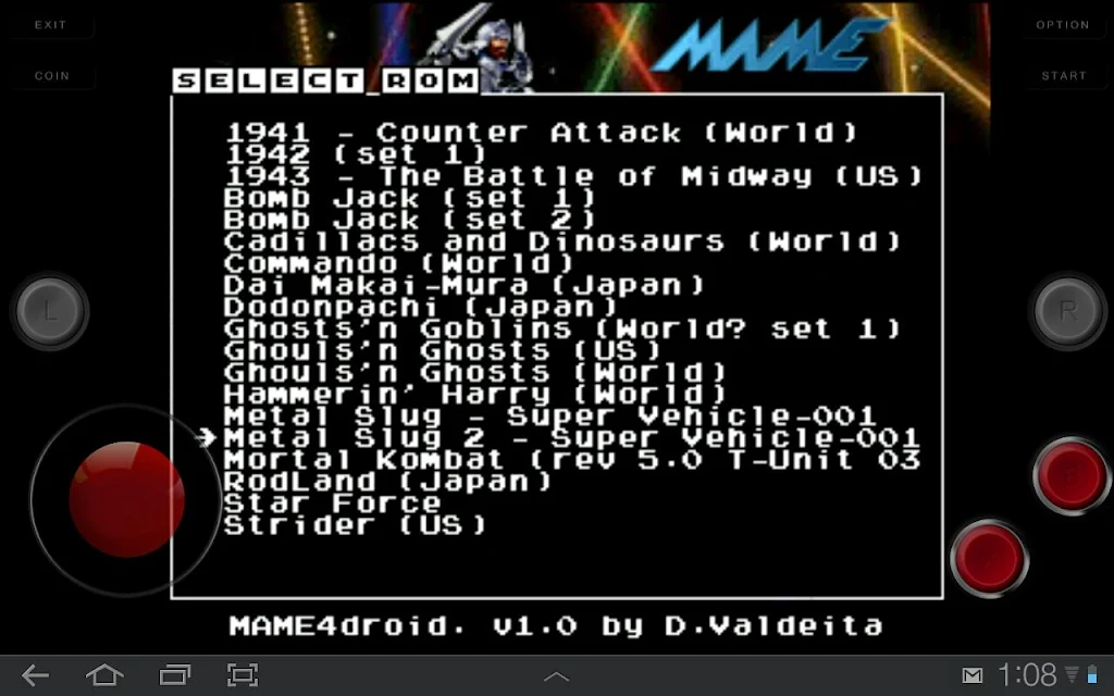 MAME4droid 1.5.3 APK for Android Screenshot 2