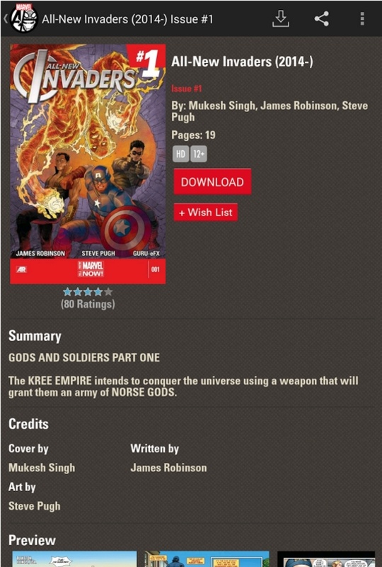 Marvel Comics 3.10.20.310432 APK for Android Screenshot 1