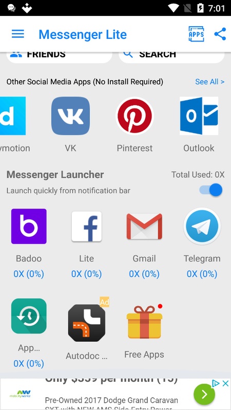 Messenger Pro Lite for Messages 2.2.4 APK for Android Screenshot 3