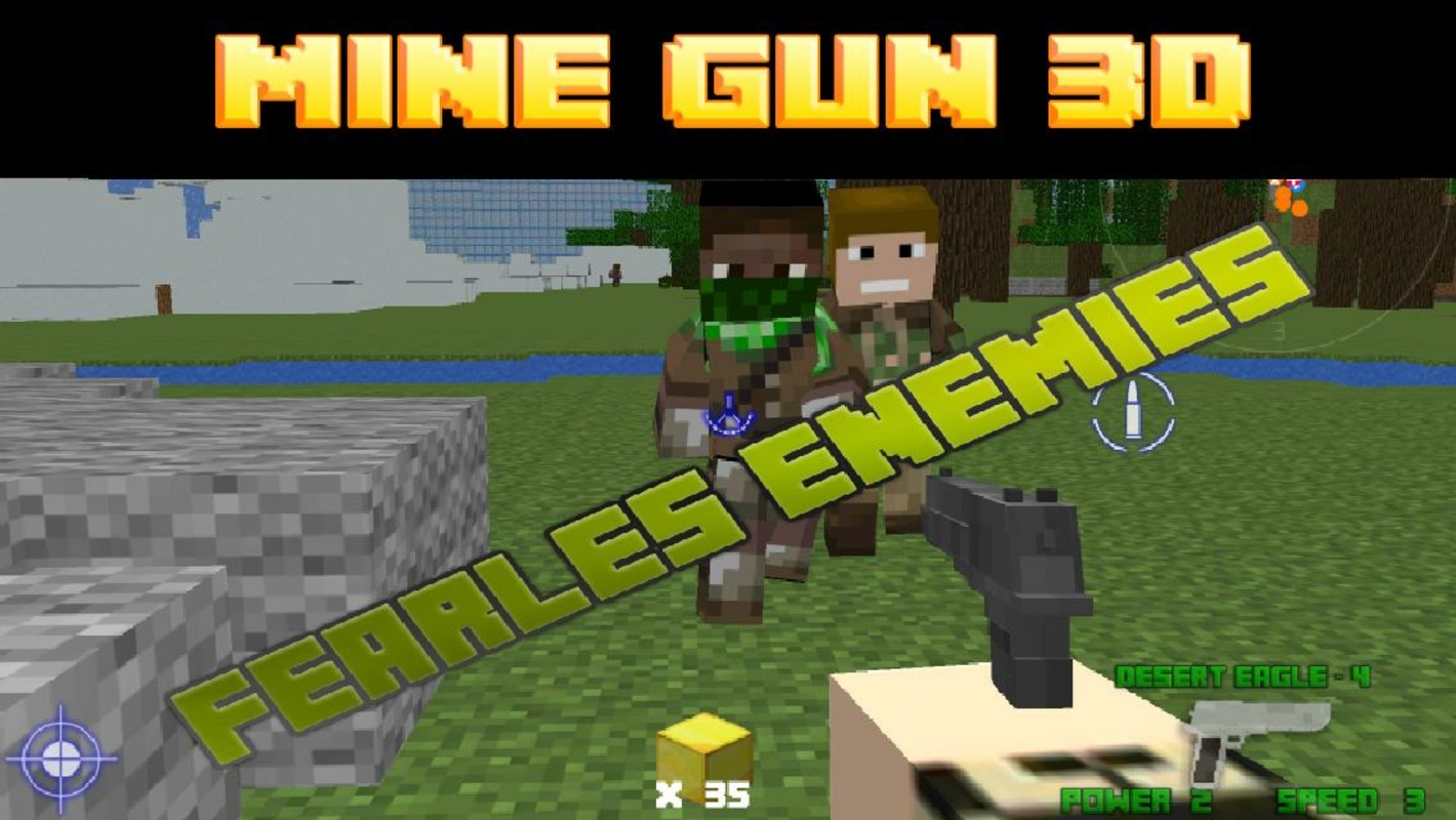 Mine Gun 3d – Cube FPS C18b APK for Android Screenshot 3