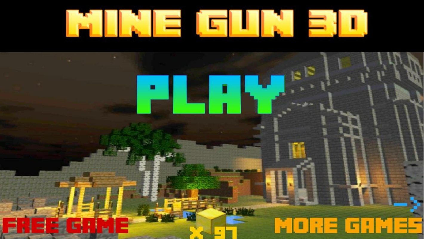 Mine Gun 3d – Cube FPS C18b APK for Android Screenshot 4