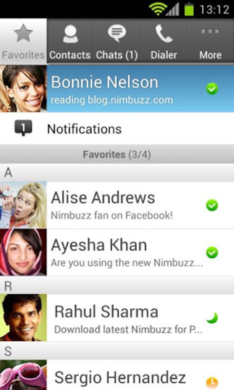 Nimbuzz Messenger 7.1.0 APK for Android Screenshot 2