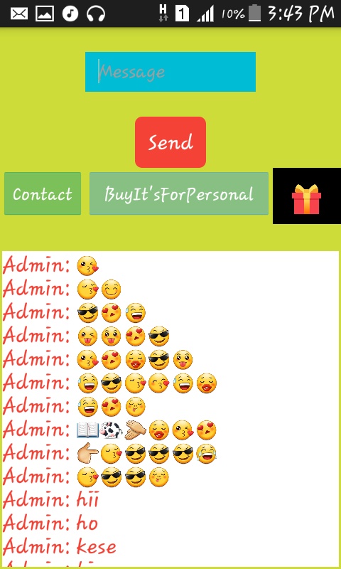 Personal Chat App 1.0 APK for Android Screenshot 1