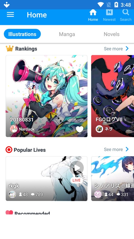 pixiv 6.73.0 APK for Android Screenshot 1