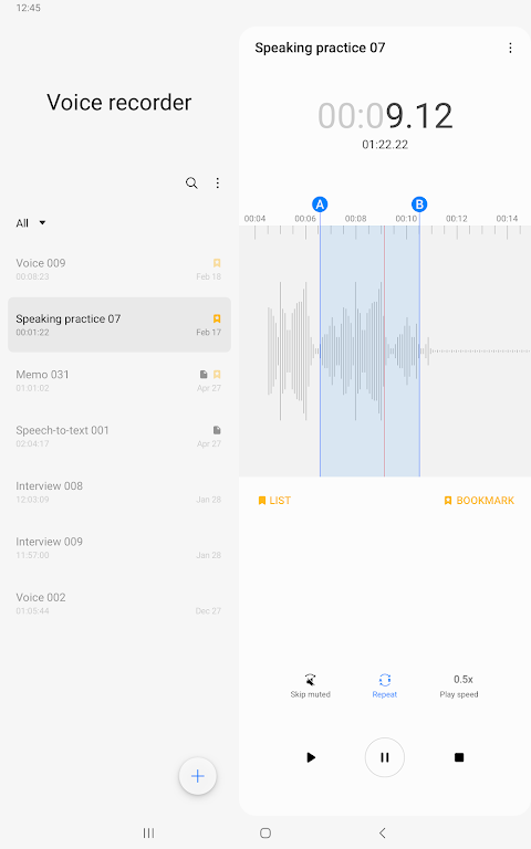 Samsung Voice Recorder 21.4.50.27 APK for Android Screenshot 8