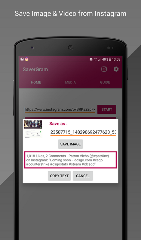 SaverGram – Save Instagram photo & video 1.8 APK for Android Screenshot 1