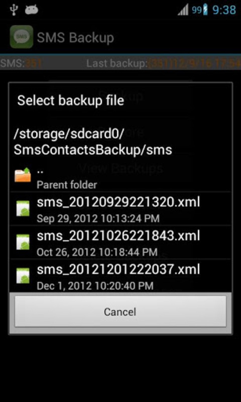 Super Backup: SMS and Contacts 2.3.58 APK for Android Screenshot 2