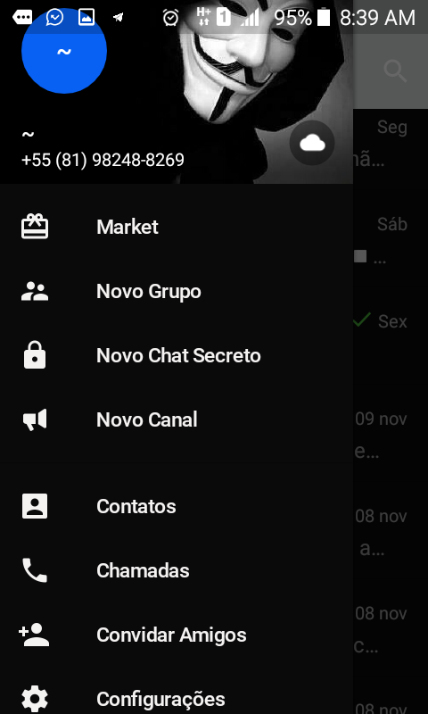Telegram Black 1.0 APK for Android Screenshot 6