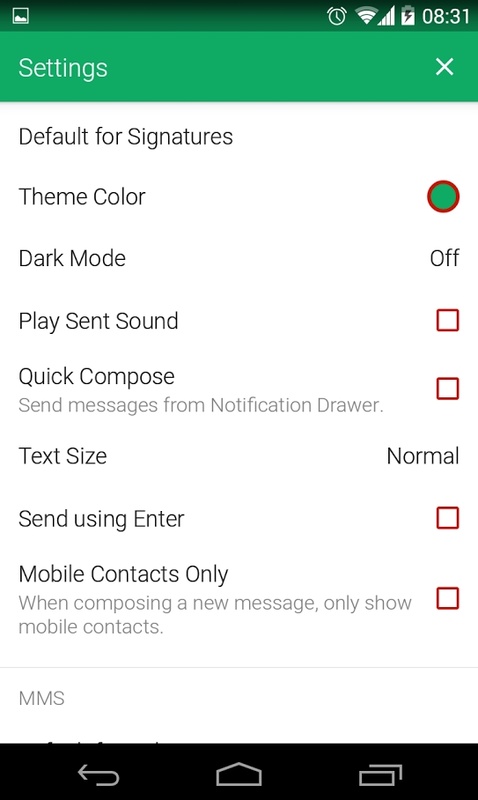 Textra SMS 4.59 APK feature