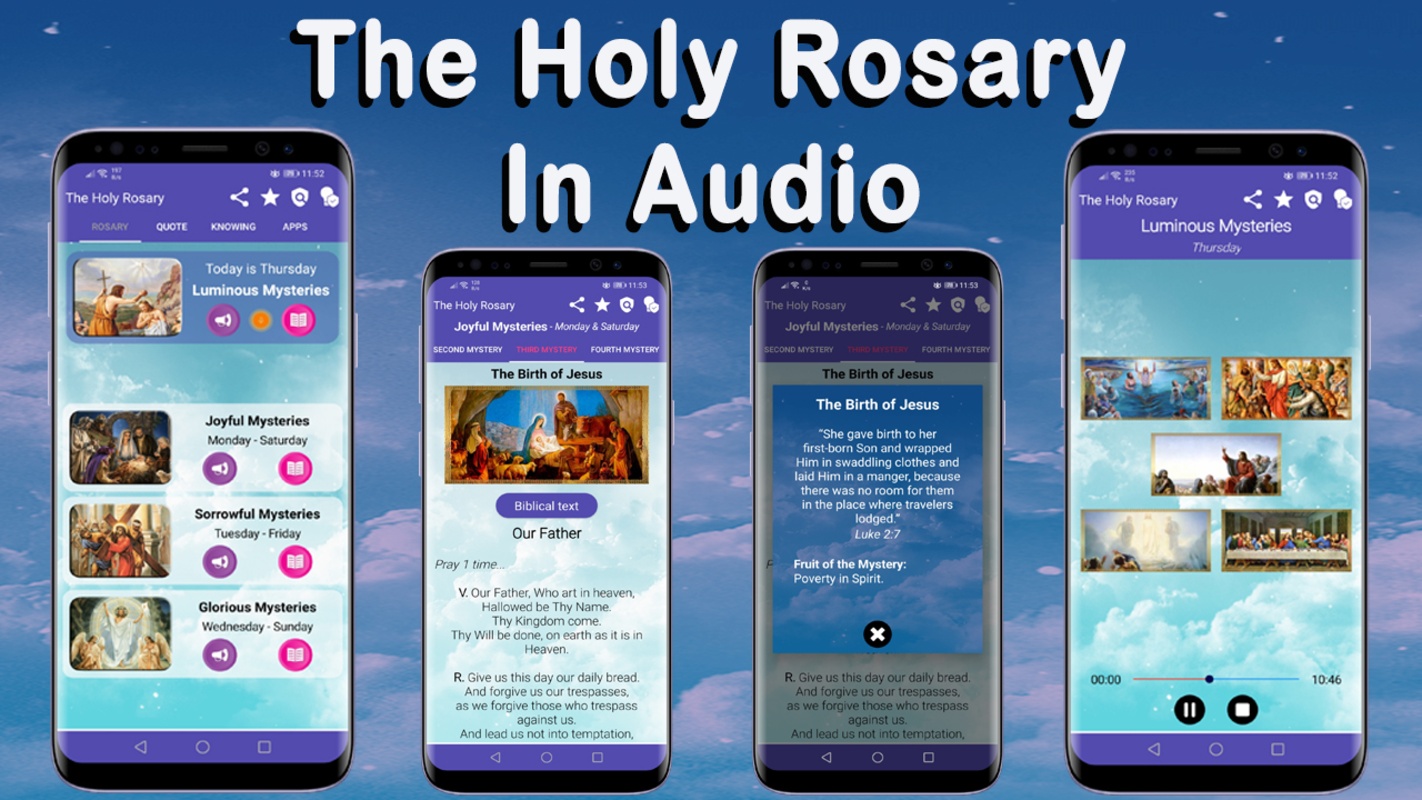 The Holy Rosary With Audio, The Holy Rosary Guide 3.0 APK for Android Screenshot 1