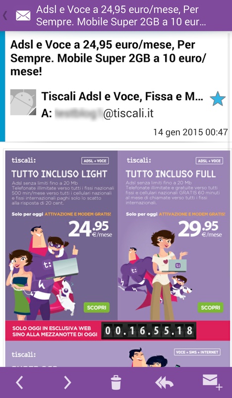 Tiscali Mail 4.9.2.0 APK for Android Screenshot 15