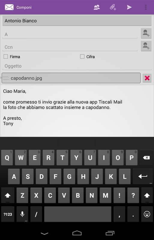 Tiscali Mail 4.9.2.0 APK for Android Screenshot 3