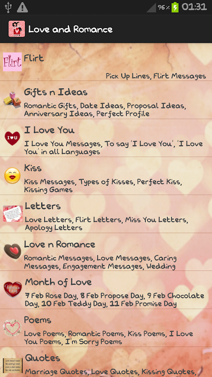 Love and Romance 1.165 APK feature