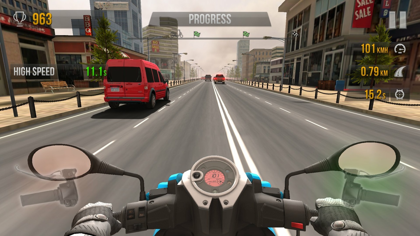 Traffic Rider 1.95 APK feature