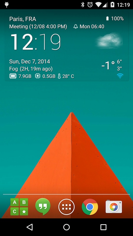 Transparent clock and weather 6.16.1 APK for Android Screenshot 1