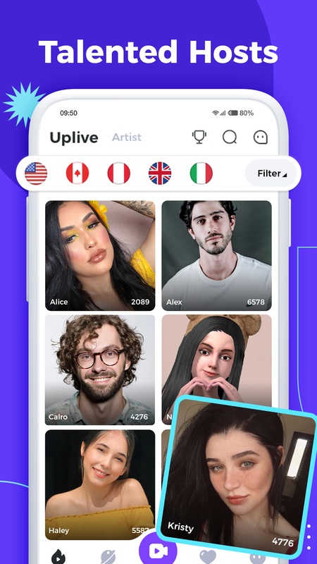 Uplive 9.4.5 APK for Android Screenshot 2