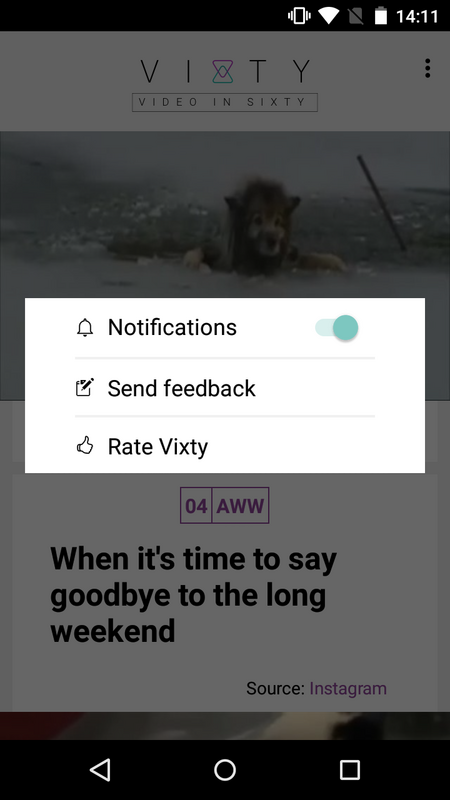 Vixty – Video in Sixty 3.3.6 APK for Android Screenshot 3