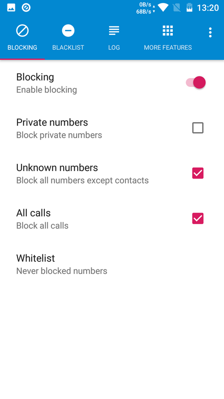 Call Blocker 1.1.7 APK feature