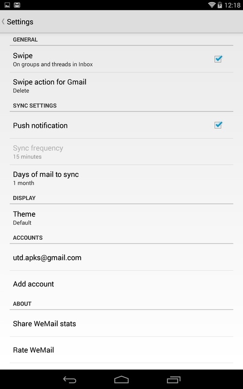 WeMail 1.26.7 APK feature